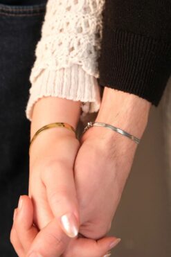 Toptan Altın Ve Gümüş Renk Unisex İtalyan Çift Bileklik Vip Kararmaz Solmaz Çelik Bileklik - 3216 6 f001aa77c96244d2b75acb75d2739112