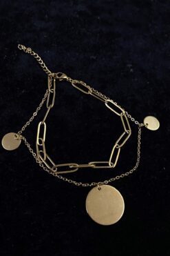 Toptan Altın Renk Pullu Model Ataç Ve Sf Zincir Çelik Halhal - 3252 5 b206fe88d1c2415fb6738e6ac082dc9b