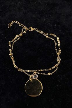 Toptan Altın Renk Zirkon Pul Model Singapur Ve Top Zincir Çelik Halhal - 3237 7 c5ec439bf68041bba0fc2d2b208ab993