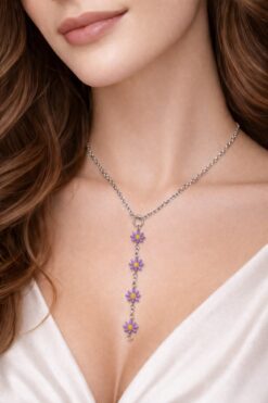 Toptan Gümüş Renk Dudak Zincir Çiçek Ye Model Yeni Sezon Çelik Kolye - 3835 3 d62c6b77b4254bc587446b9bd1bea1f7