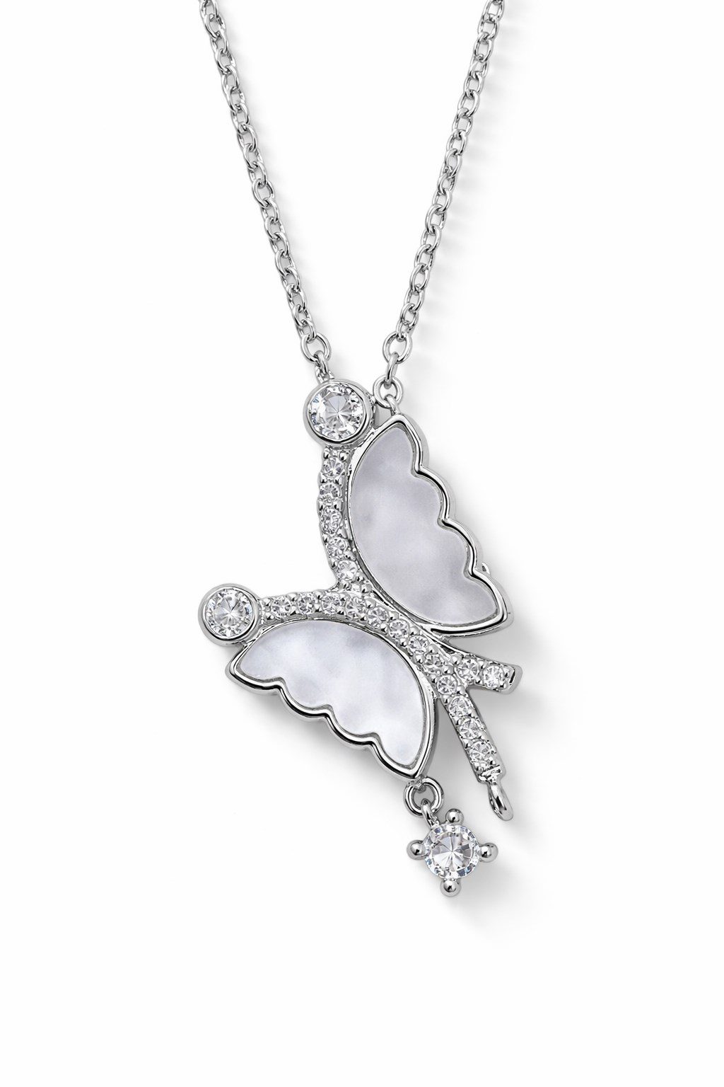 Toptan Gümüş Renk Beyaz Sedef Yusufcuk Model Sf Zincir Çelik Kolye- 3857 1 Toptan Gümüş Renk Beyaz Sedef Yusufcuk Model Sf Zincir Çelik Kolye- 3857