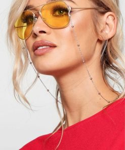 Wholesale Women's Eyeglass Chain Chic Small Bulk Silver