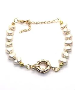 Wholesale Baroque Kilt Pearl Bracelet
