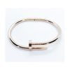 Bracelet femme en alliage couleur rose, modèle clou Cartier, vente en gros