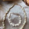 Wholesale Baroque Pearl Short Necklace and bracelet set
