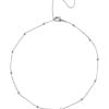 Wholesale Women Top Ball Chain Necklace Silver Colour (Collier à boules en argent pour femmes)