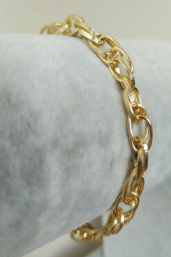 Bracelet chaîne en corde plaqué or en gros