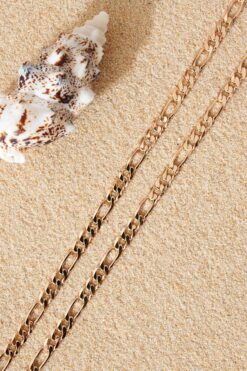 Collier en chaîne torsadée plaqué rhodium en gros