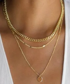 Wholesale Women Layered Chain Necklace with sequins