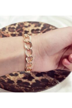 Bracelet double chaîne de luxe en or pour femme, vente en gros