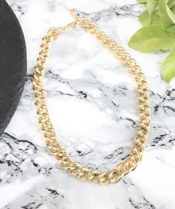 Toptan Gold Kaplama Büyük Boy Kalın Gourmet cadena  Zincir
