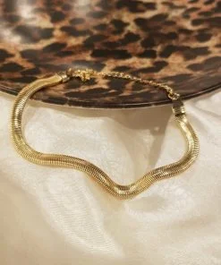 Wholesale Gold Italian Flat Bracelet Anklet