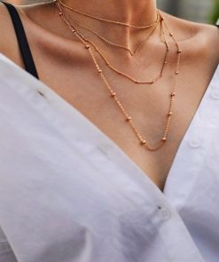 Toptan Kadın Bronze Kolye Seti