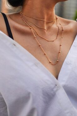 Ensemble de colliers en bronze pour femmes en gros
