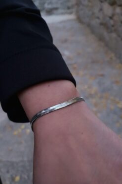 Wholesale Alloy Italian Chain Bracelet Silver