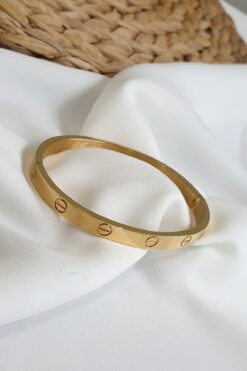 Bracelet manchette Cartier en alliage d'or en gros