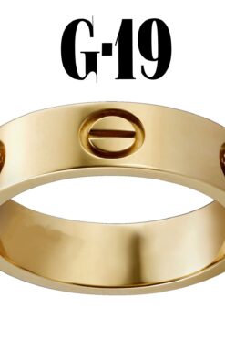 Großhandel Kartier Plain Ring Gold Farbe Nummer 19
