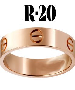 Toptan Kartier Düz Yüzük Rose Renk 20  Numara