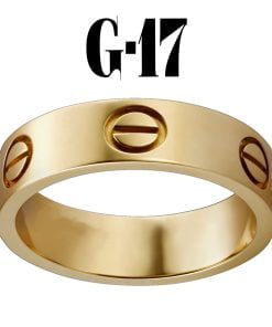 Wholesale Kartier Flat Ring Gold Color Number 17