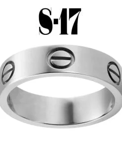 Wholesale Kartier Flat Ring Silver Color Number 17