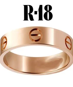 Оптовая продажа Kartier Plain Ring Rose Color 18 Number