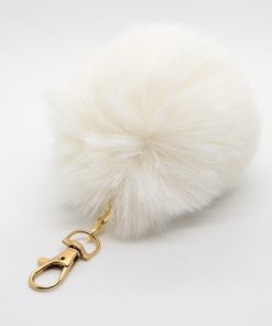Wholesale White Color Plush Keychain 838
