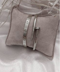 Großhandel Silber Farbe Stud und Cartier-Armband Set 843