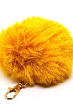 Toptan Sarı Renk Peluş Anahtarlık 834