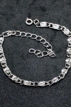 Bracelet chaîne spirale unisexe couleur argent en gros 856