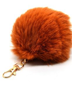 Wholesale Light Brown Color Plush Keychain 837