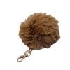 Wholesale Cappuccino Colour Plush Pompom Keychain 979