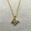 Wholesale Gold Color Zircon Stone Butterfly Necklace 951