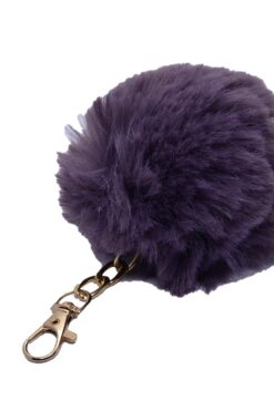 Wholesale Lilac Colour Peluche Pompom Keychain 974