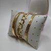 Bracelet à double chaîne en arête de poisson plaqué or pour femme, modèle Cartier, vente en gros - 1238