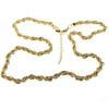 Wholesale Gold Color Thick Twist Unisex Steel Necklace - 1573