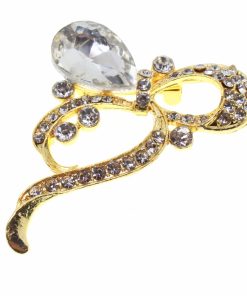 Wholesale Gold Color Cut Drop Model Brooch - 1744