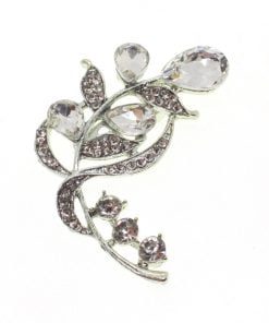 Wholesale Silver Color Drop Stylish Brooch - 1681