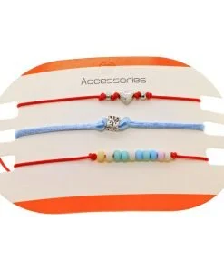 Bracelet d'amitié mixte en corde dorée, vente en gros - 1777