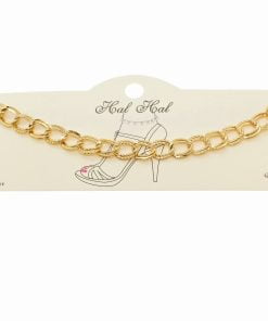 Wholesale Gold Color Double Chain Anklet - 1904