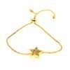 Großhandel Gold Farbe Star Model Elevator Zirkon Armband mit farbigen Steinen - 2031