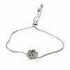 Wholesale Silver Color Cloud Model Elevator Zircon Bracelet with Colored Stones - 2039