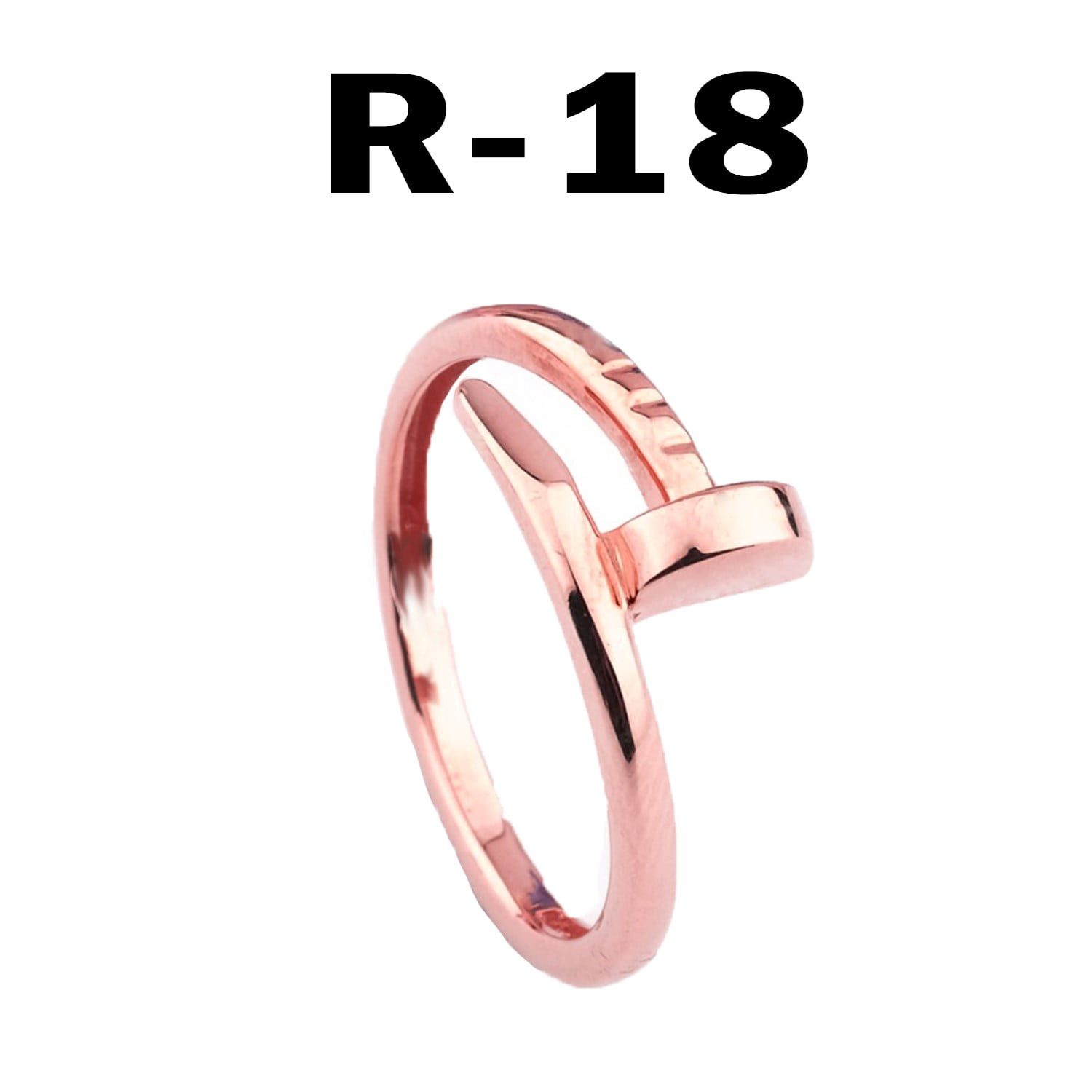 Kartier Model Çivi Yüzük Unisex Model - 2168 18 Rose