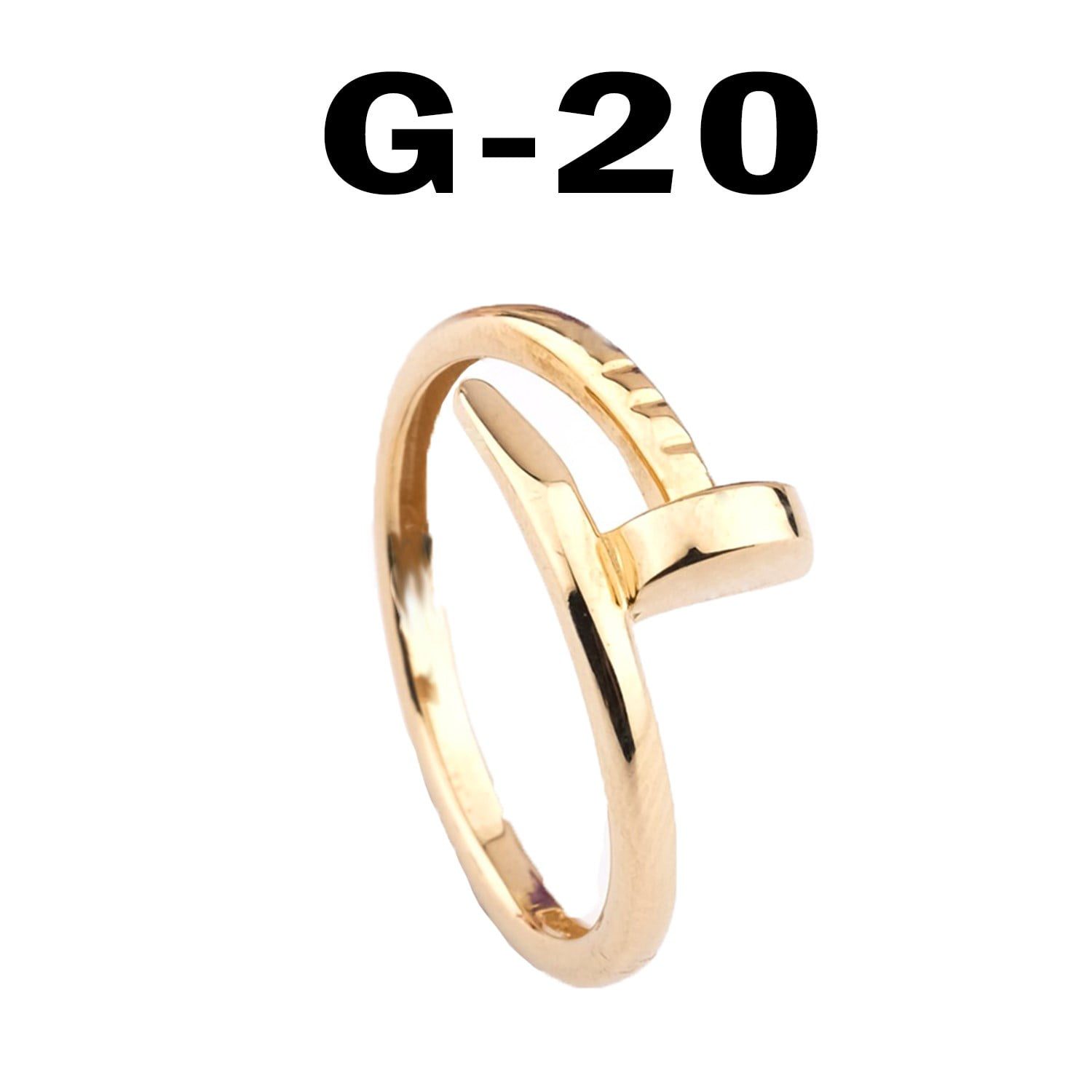 Kartier Model Çivi Yüzük Unisex Model - 2168 20 Altın