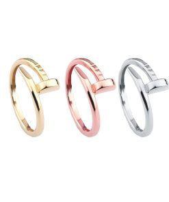Wholesale Kartier Model 3 Color Combination Nail Ring Unisex Model - 2274
