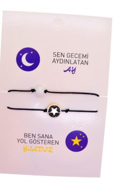 Оптовый золотой браслет Moon Star Friend Luck - 2687