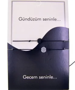 Toptan Altın Renk Gündüz Gece  Arkadaş Şans Bilekliği - 2689