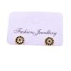 Grossiste Boucles d'oreilles Zircon œil maléfique couleur or - 2699