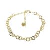 Bracelet rond rayé couleur or en gros - 2780