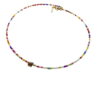 Großhandel Gold Farbe Sand Bead Mixed Sommer Halskette - 2156