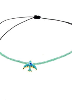 Großhandel Gold Farbe Wasser grün Emaille Vogel Modell Miyuki Armband - 2956
